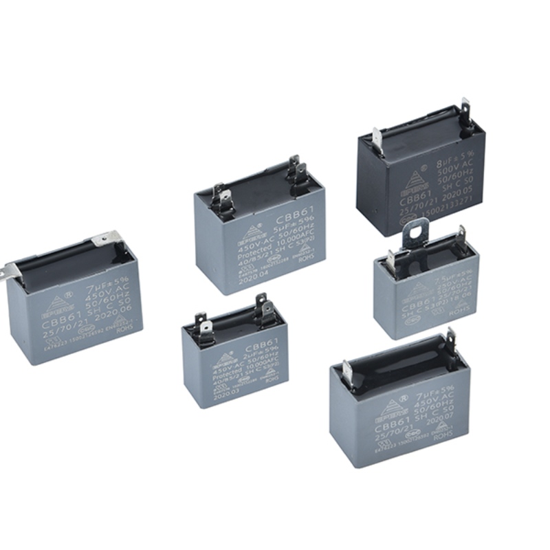 ตัวเก็บประจุ CBB61 1UF ~ 15UF 25/85/21 350V 450V CQC TUV
